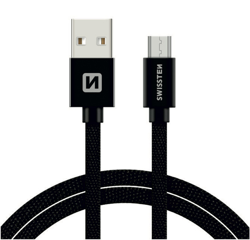 SWISSTEN opletený kabel Micro USB-1